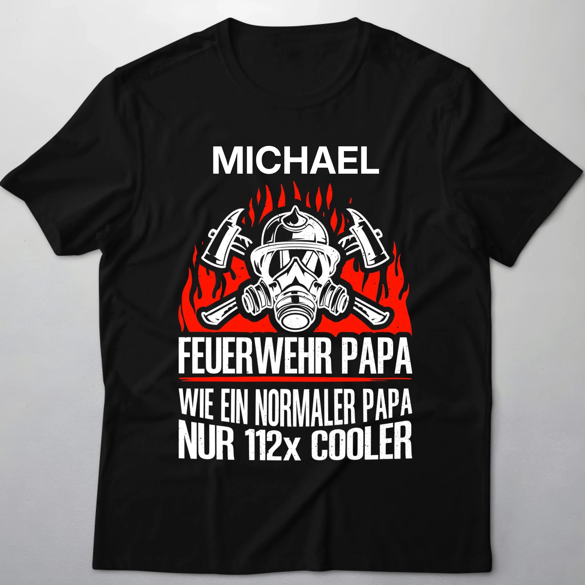 Feuerwehr Papa / Opa – Personalisiertes T-Shirt