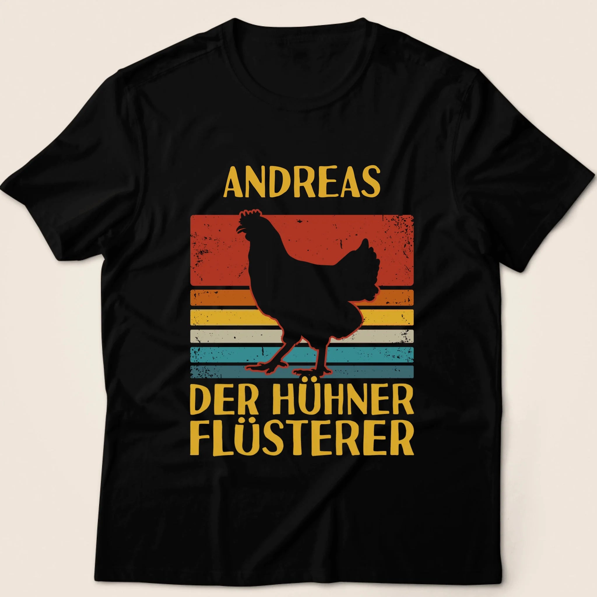 Der Hühnerflüsterer / Die Hühnerflüsterin – personalisiertes T-Shirt